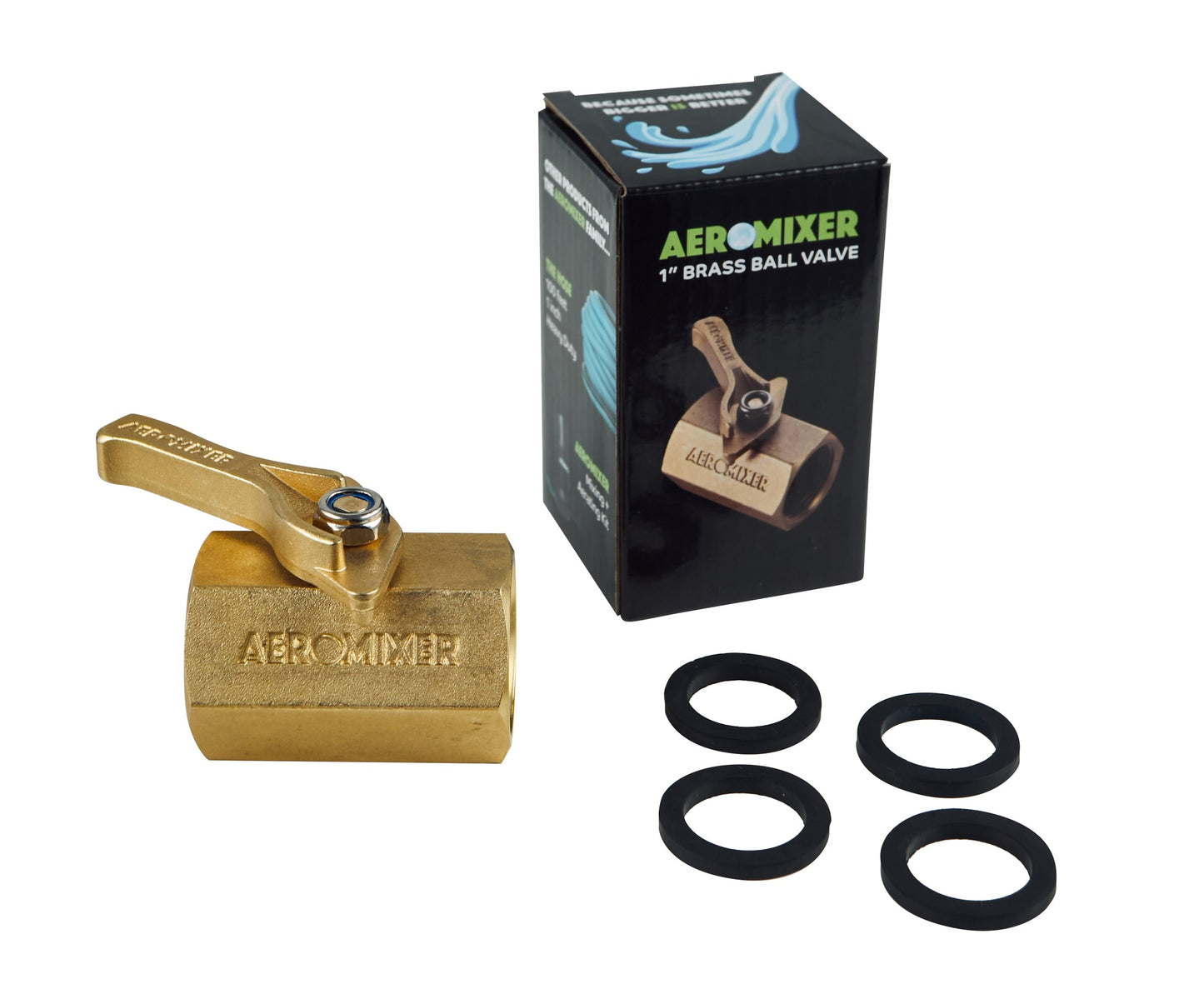 Aeromixer’s 1” Brass Ball Valve